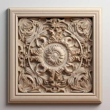 Patterns and decorations FRAMED 4 3d model